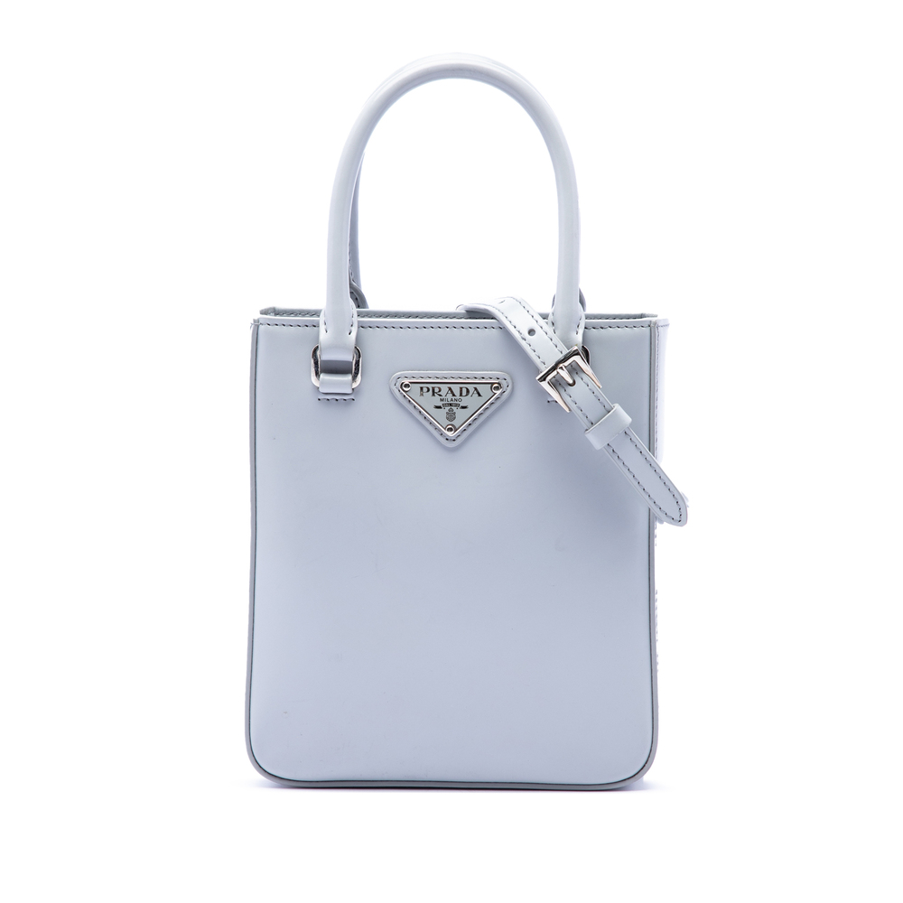 Pre-Loved Prada Small Spazzolato Leather Satchel